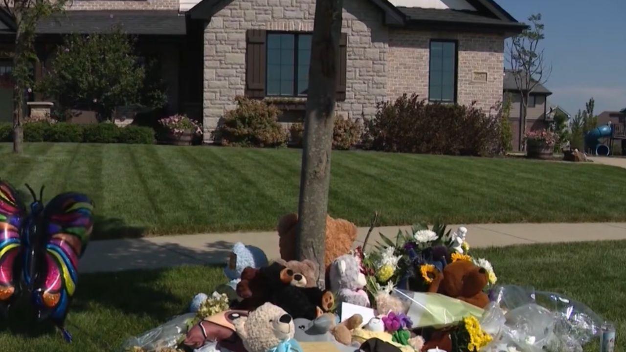 Image of police responded to the home on September 1 after Barrett was found unresponsive.