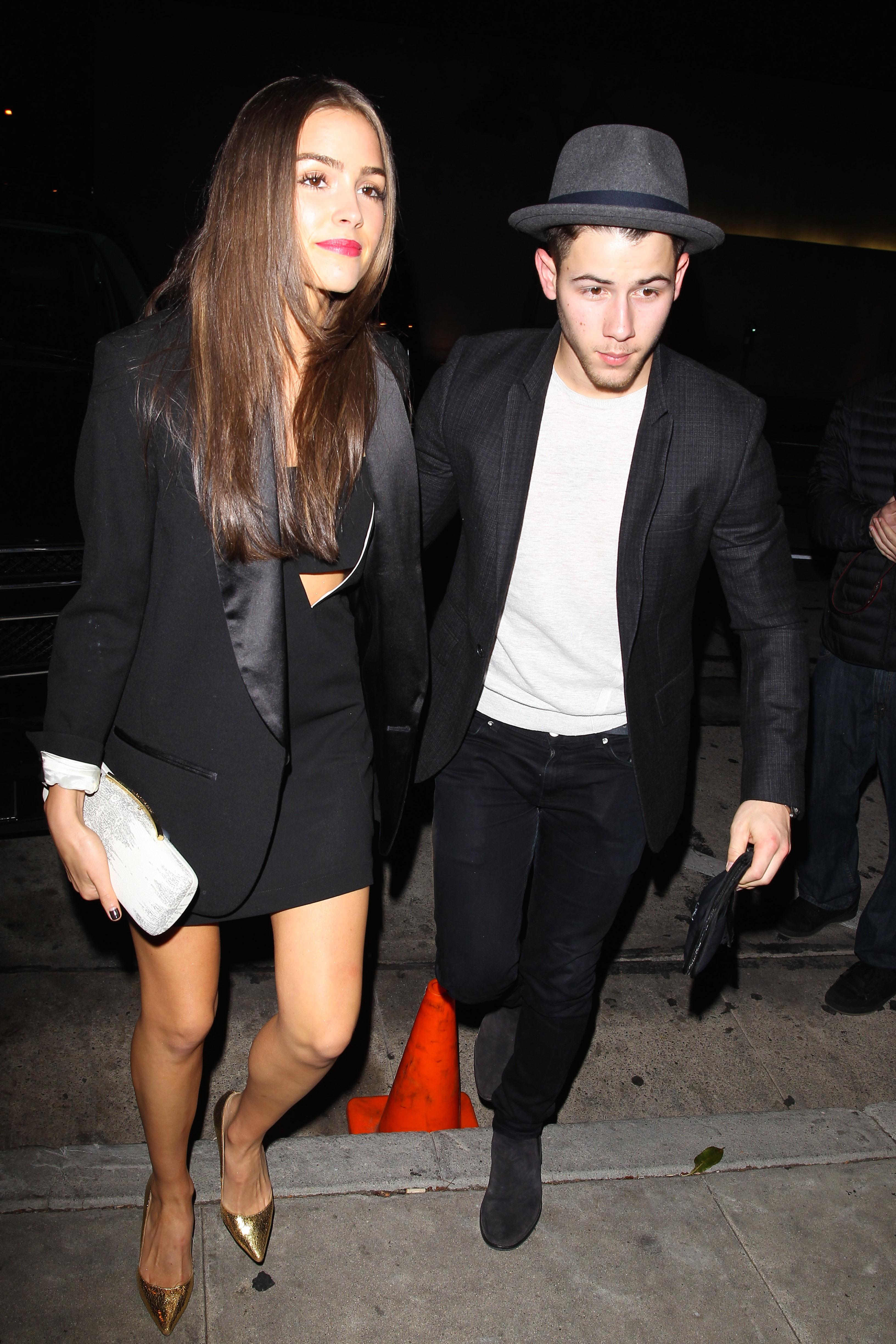 Nick Jonas and Olivia Culpo dinner date at trendy Craigs