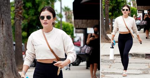 lucy hale out and about in la shopping