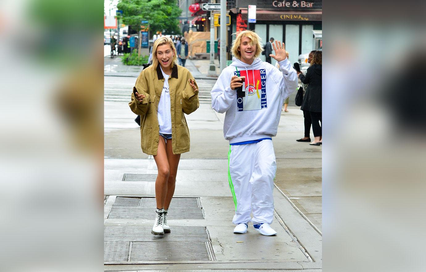 Hailey baldwin justin bieber all smiles together 3