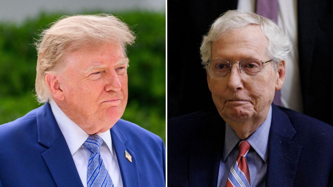 Photo of Donald Trump and Mitch McConnell.
