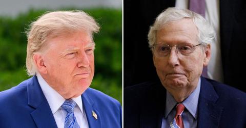 Photo of Donald Trump and Mitch McConnell.