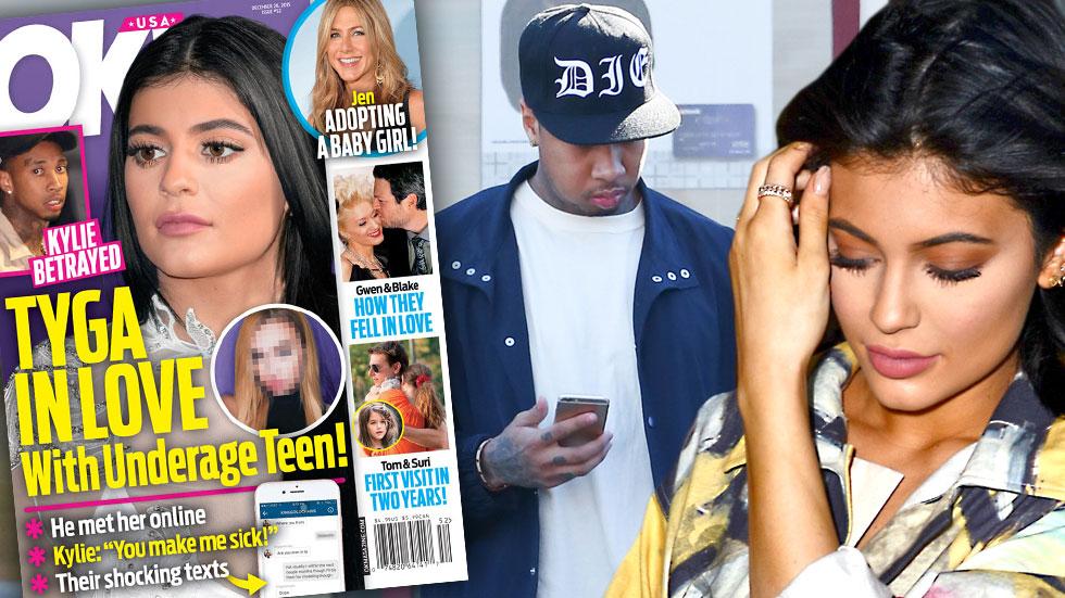 Kylie Jenner Tyga Texting Scandal