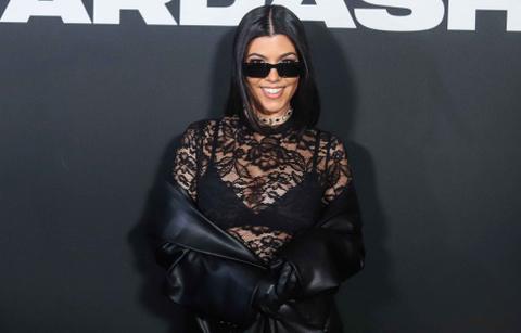 boohoo x kourtney kardashian fashion show arrivals