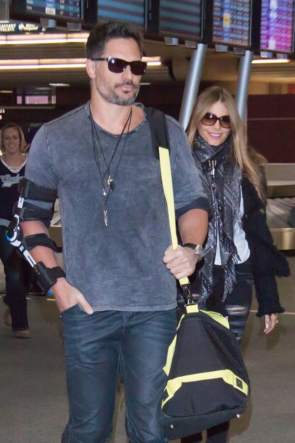 EXCLUSIVE: Joe Manganiello and Sofia Vergara arrive in Las Vegas to see the New Year