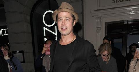Brad Pitt goes to watch fellow Hollywood A Lister Bradley Cooper perform at the Haymarket Theatre, in a production of ‘The Elephant Man’.