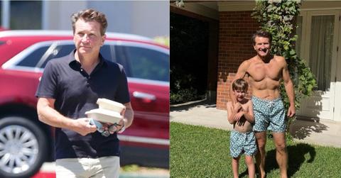 Composite photos of Robert Herjavec with a shirt and without a shirt.