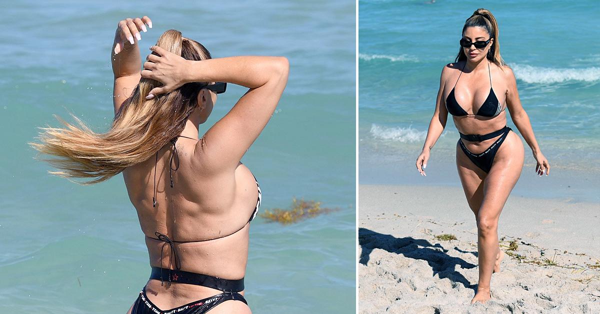 Larsa Pippen Recreates Iconic Bond Girl Belted Bikini Moment In