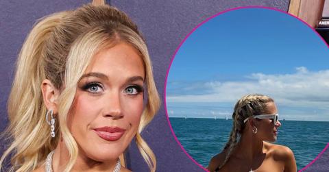 megan moroney blue bikini boat