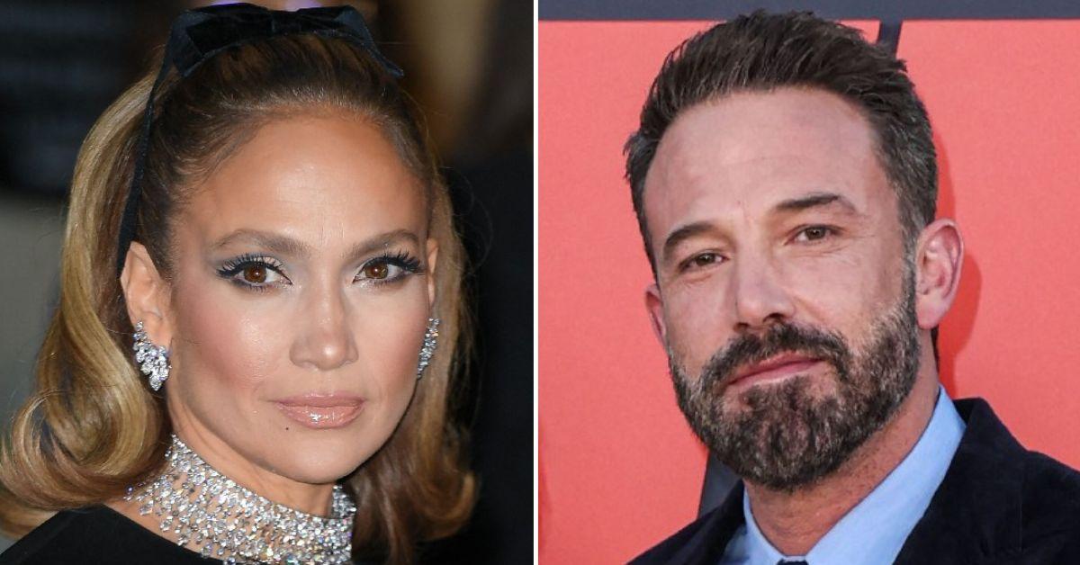 Composite photo of Jennifer Lopez and Ben Affleck. 