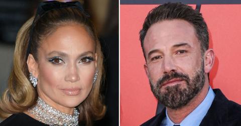 Composite photo of Jennifer Lopez and Ben Affleck.