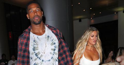 EXCLUSIVE: Khloe Kardashian and Tristan Thompson hold hands after dinner at Zuma in Miami