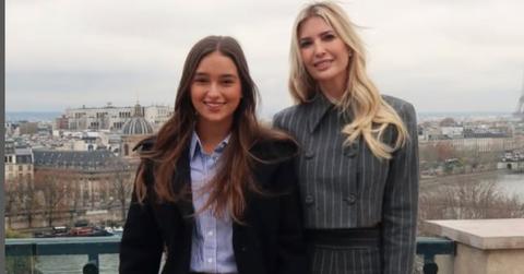 image of Ivanka Trump and her daughter Arabella took a trip to Paris together.