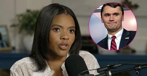 composite photo of candace owens and charlie kirk