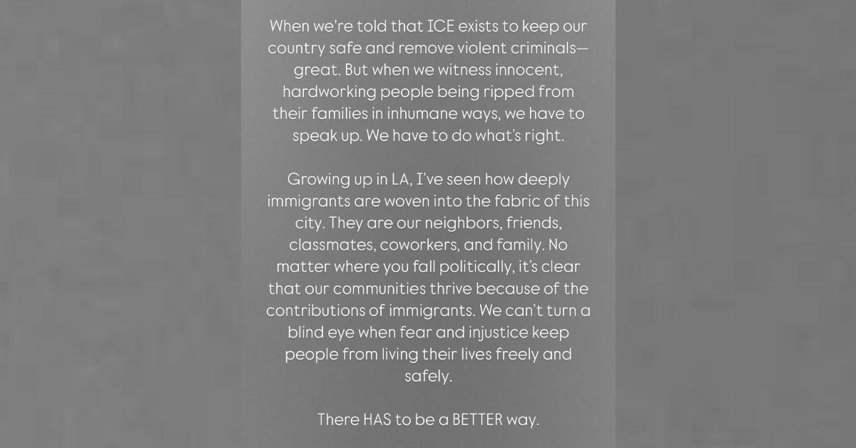 kim kardashian criticizes ice donald trump administration statement