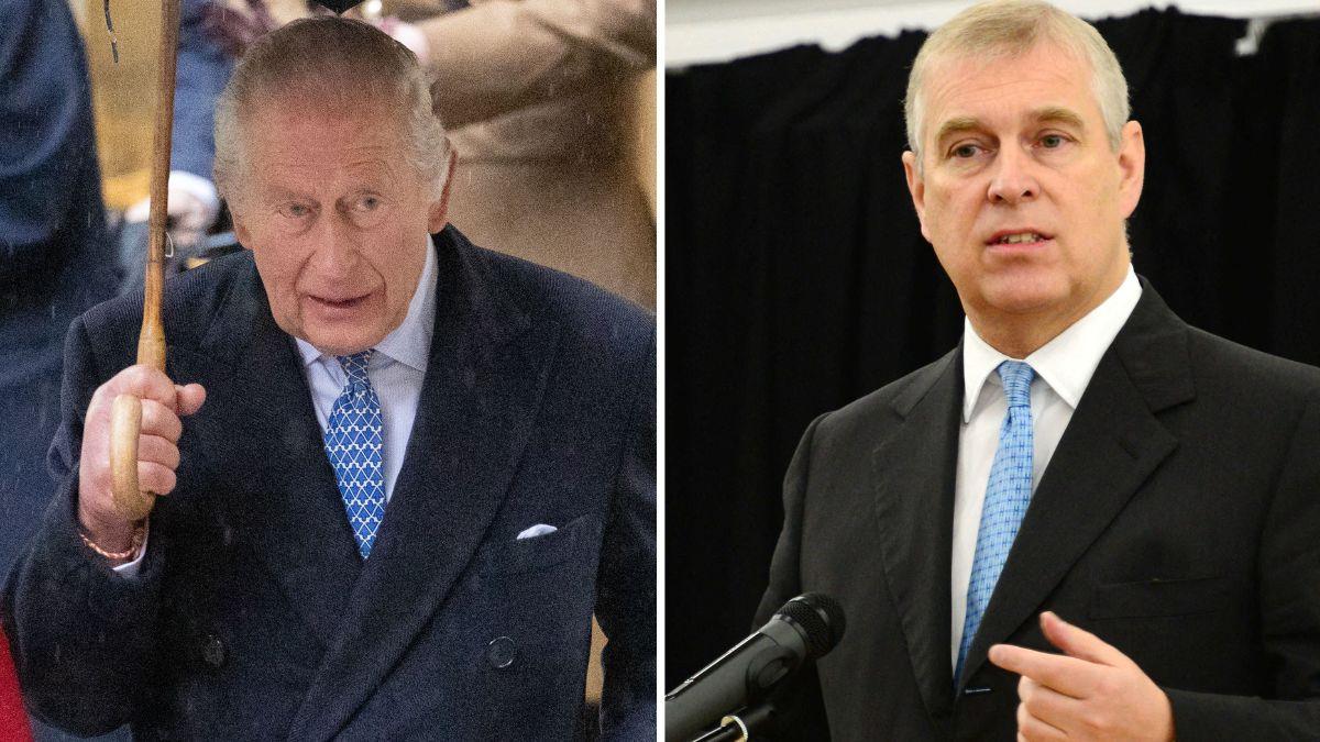 image of King Charles could potentially face legal mess amid ex-Prince Andrew's links to Jeffrey Epstein.