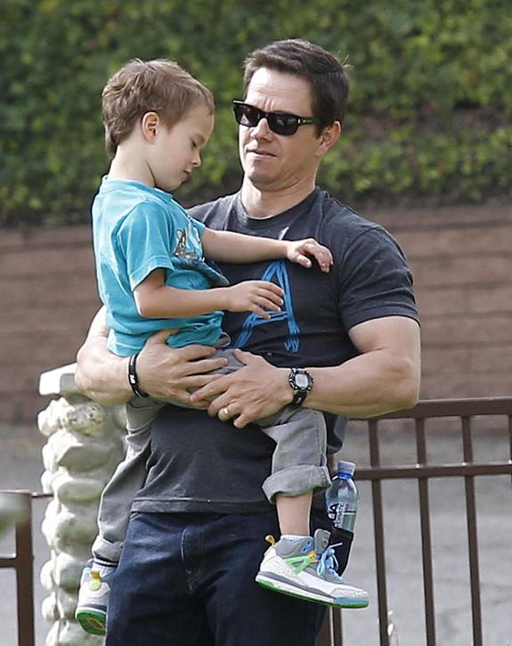 //ok__mark wahlberg son stacked