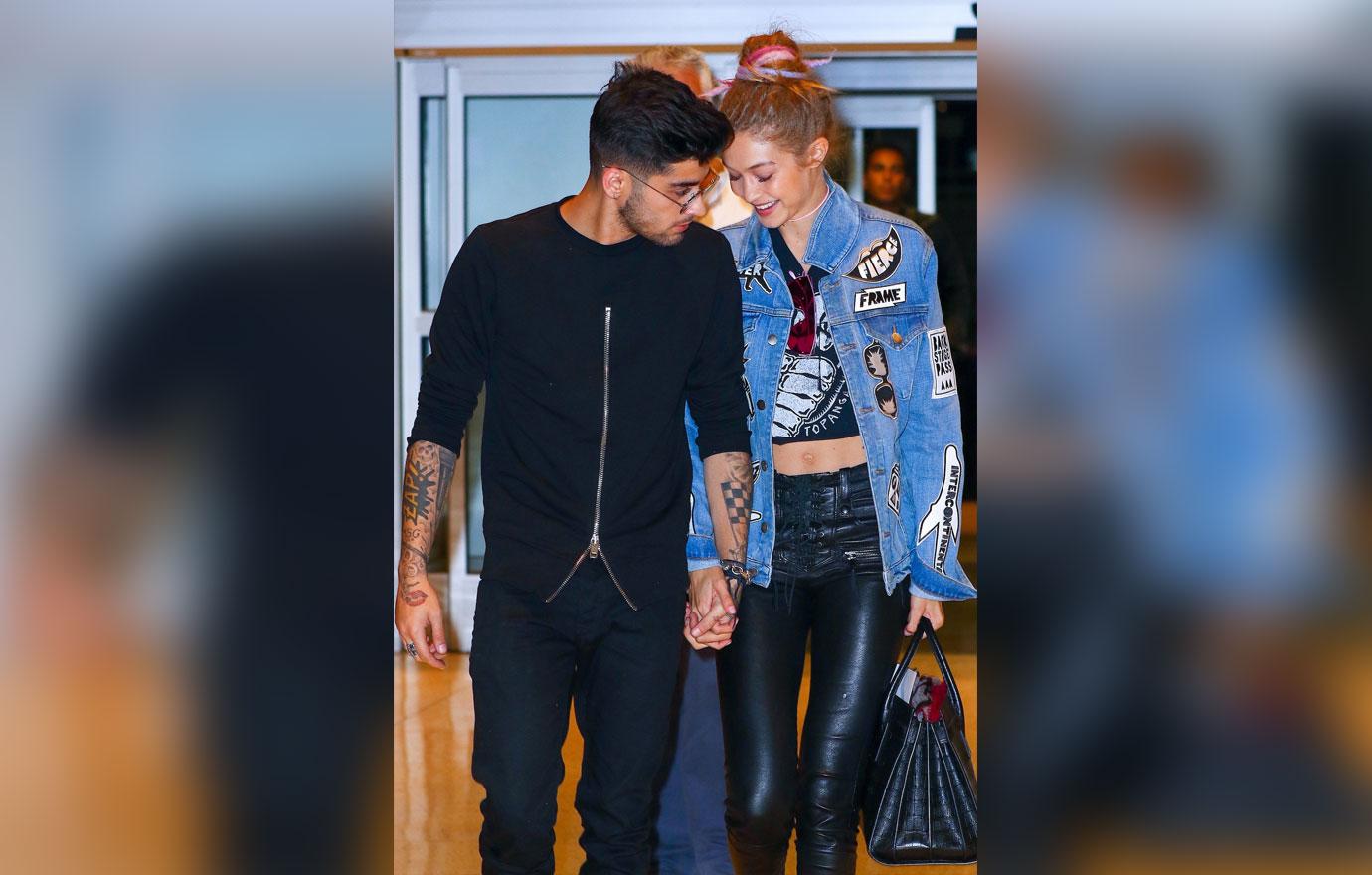 Lovebirds Gigi Hadid and Zayn Malik keep close at JFK