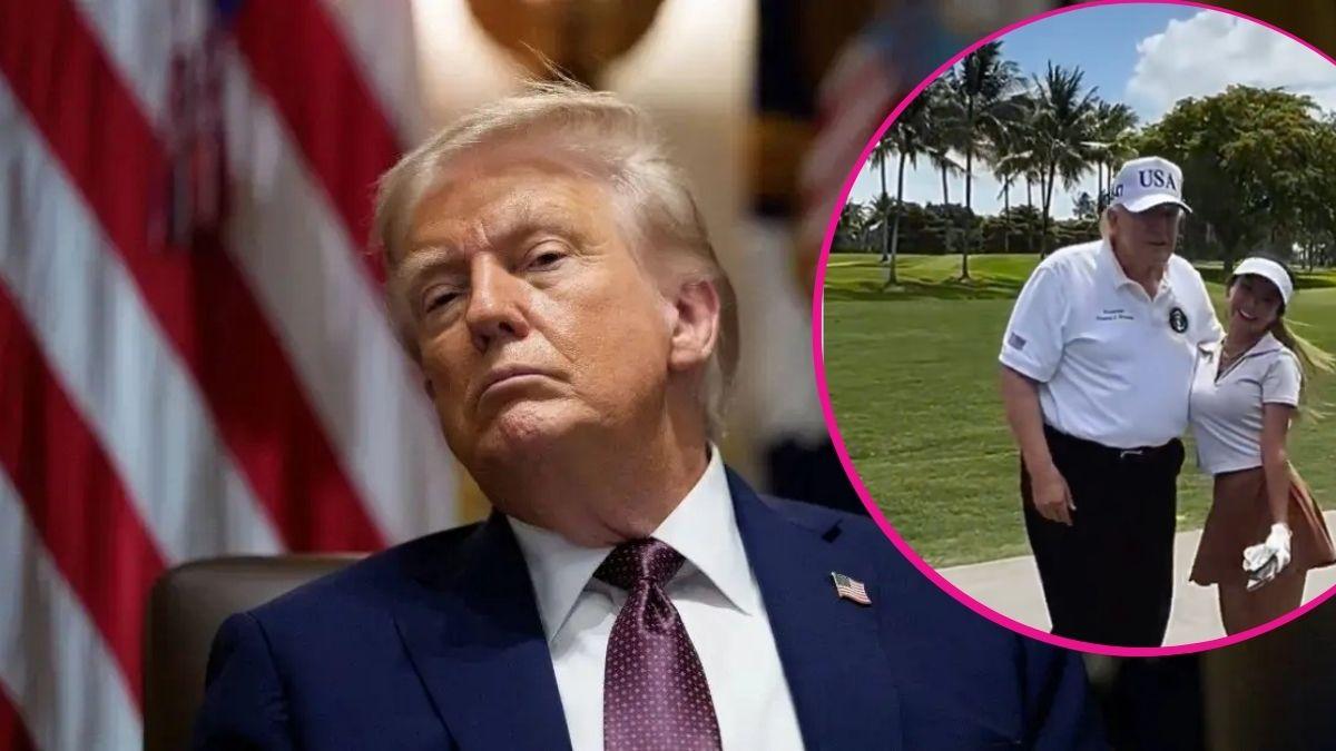 image and inset of Donald trump 