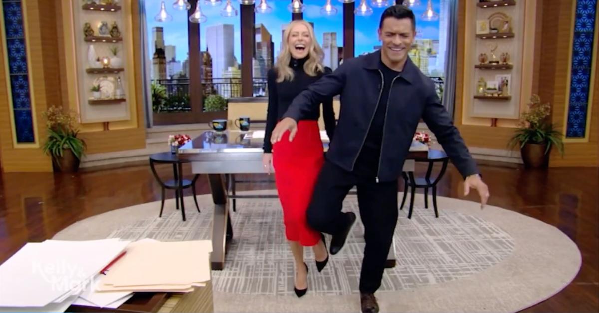 kelly ripa aging balance test high heels live watch