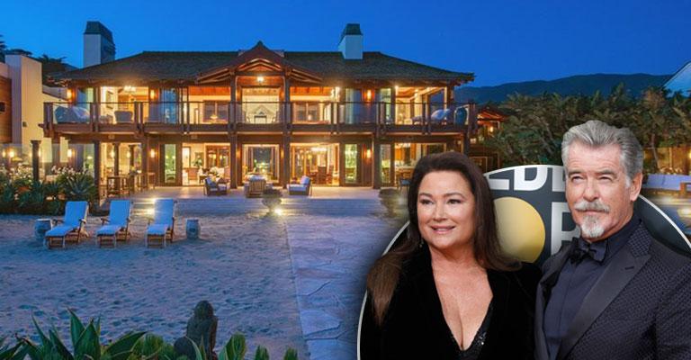 Inside Pierce Brosnan's Beachfront Mansion In Malibu: See Photos