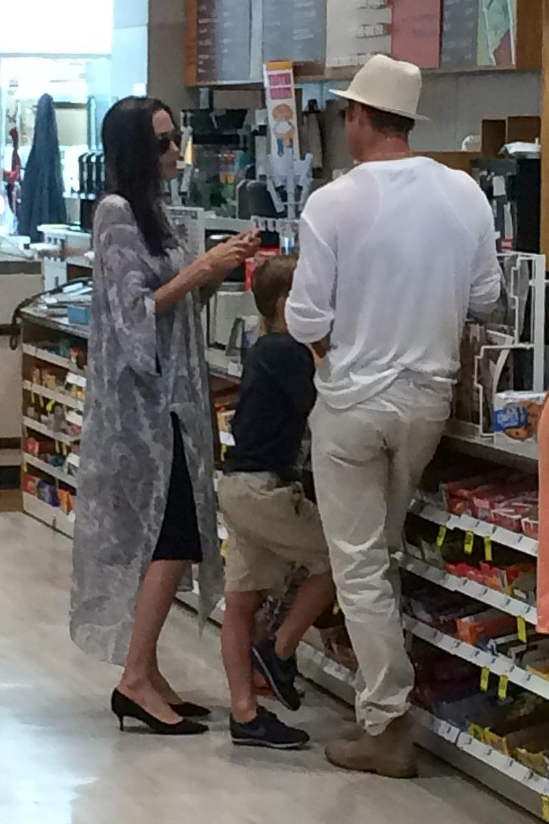 *EXCLUSIVE* Angelina Jolie and Brad Pitt go  birthday shopping with twins Knox and Vivienne!