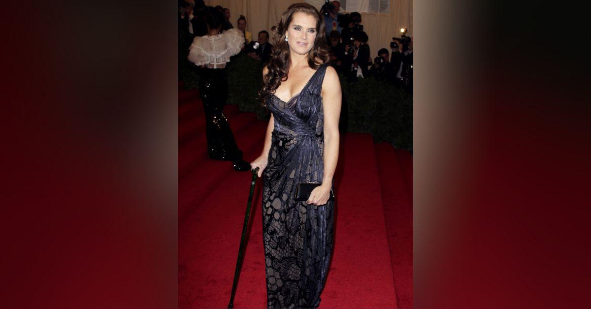 Image of Brooke Shields contributed a pair of jeans to the Met.