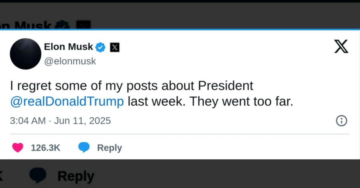 Photo of Elon Musk's X post