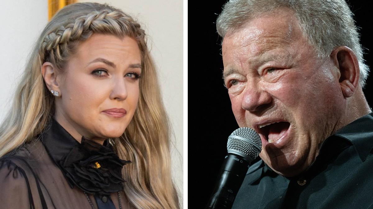 split of Erika Kirk and William Shatner. 
