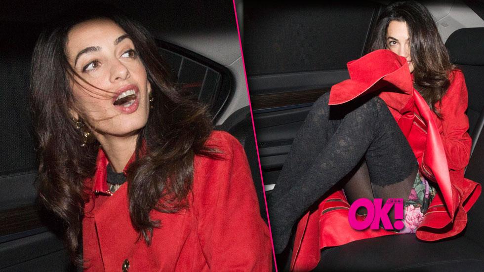 Amal clooney wardrobe malfunction flash underwear george