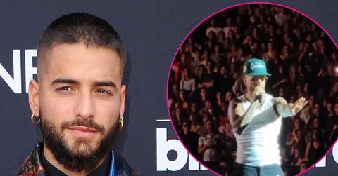 maluma scolds mom concert