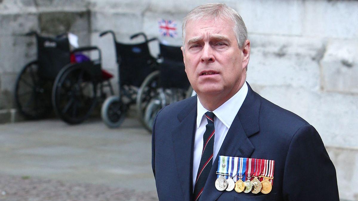 Photo of Ex-Prince Andrew's bruise started near his eyebrow to just below his lip. 