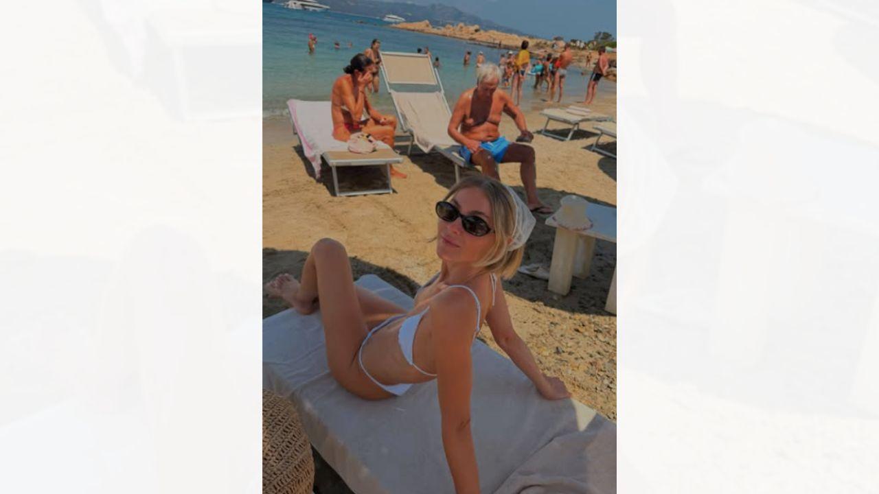 Image of Julianne Hough took a trip to Sardinia, Italy. 