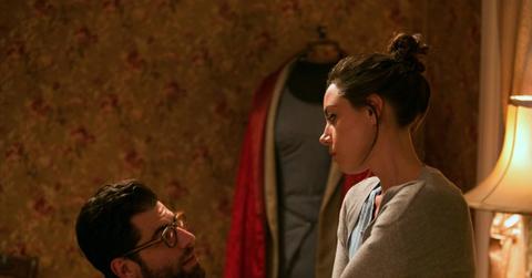 Max Greenfield and Aubrey Plaza in About Alex