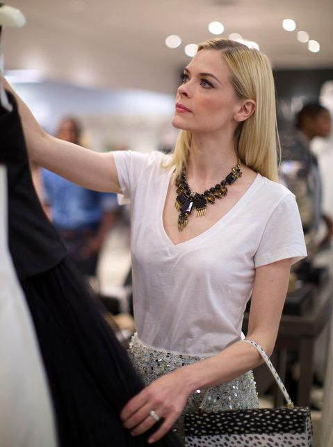 Jaime King at David&#8217;s Bridal