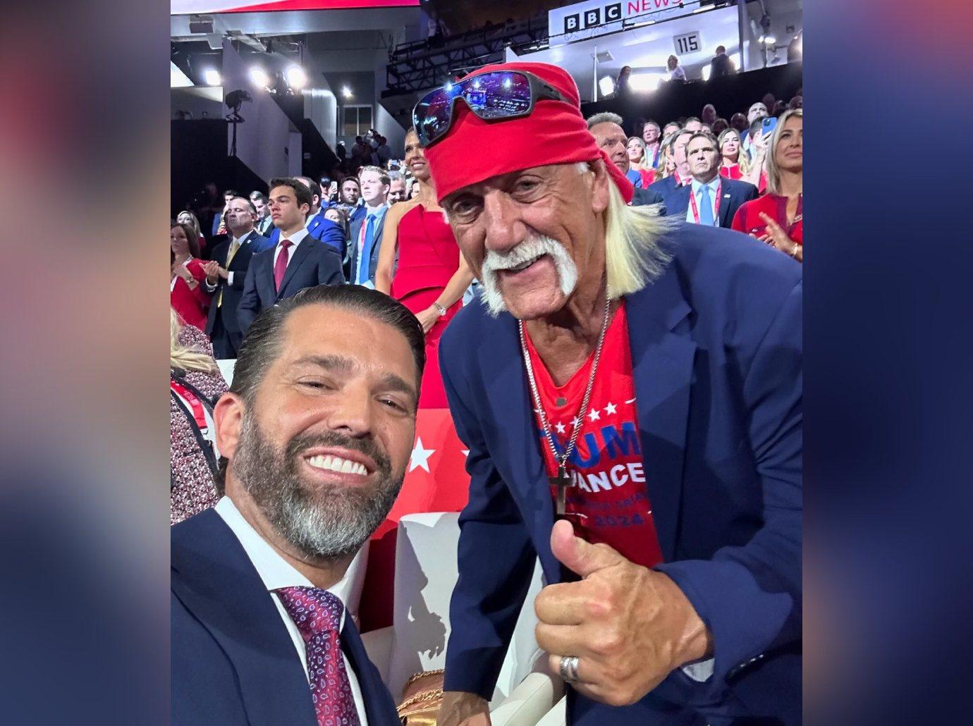 donald trump jr rumored flame bettina anderson sat row behind him rnc