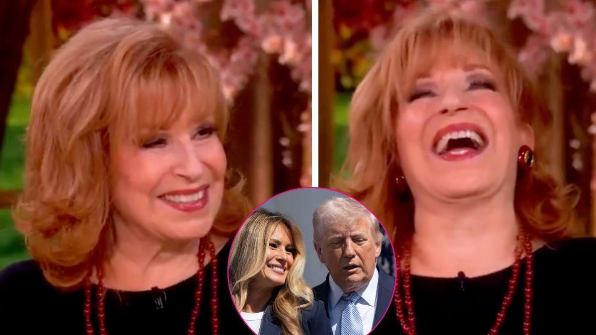 Composite photo of Joy Behar, Melania Trump and Donald Trump