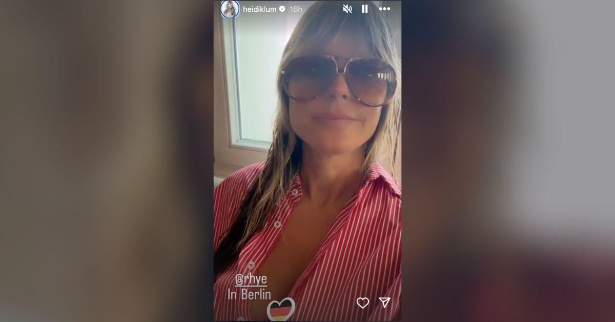 Image of Heidi Klum is visiting Germany.