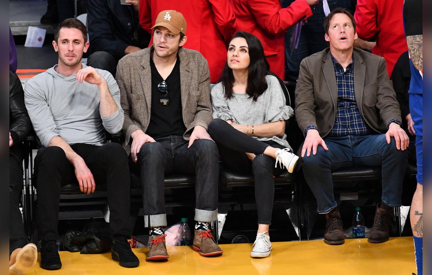 Celebrities At The Los Angeles Lakers Game