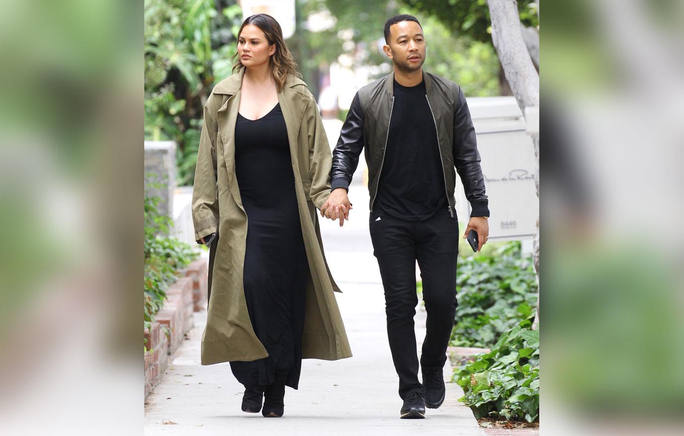 Chrissy Teigen shows off her post baby body with husband John Legend