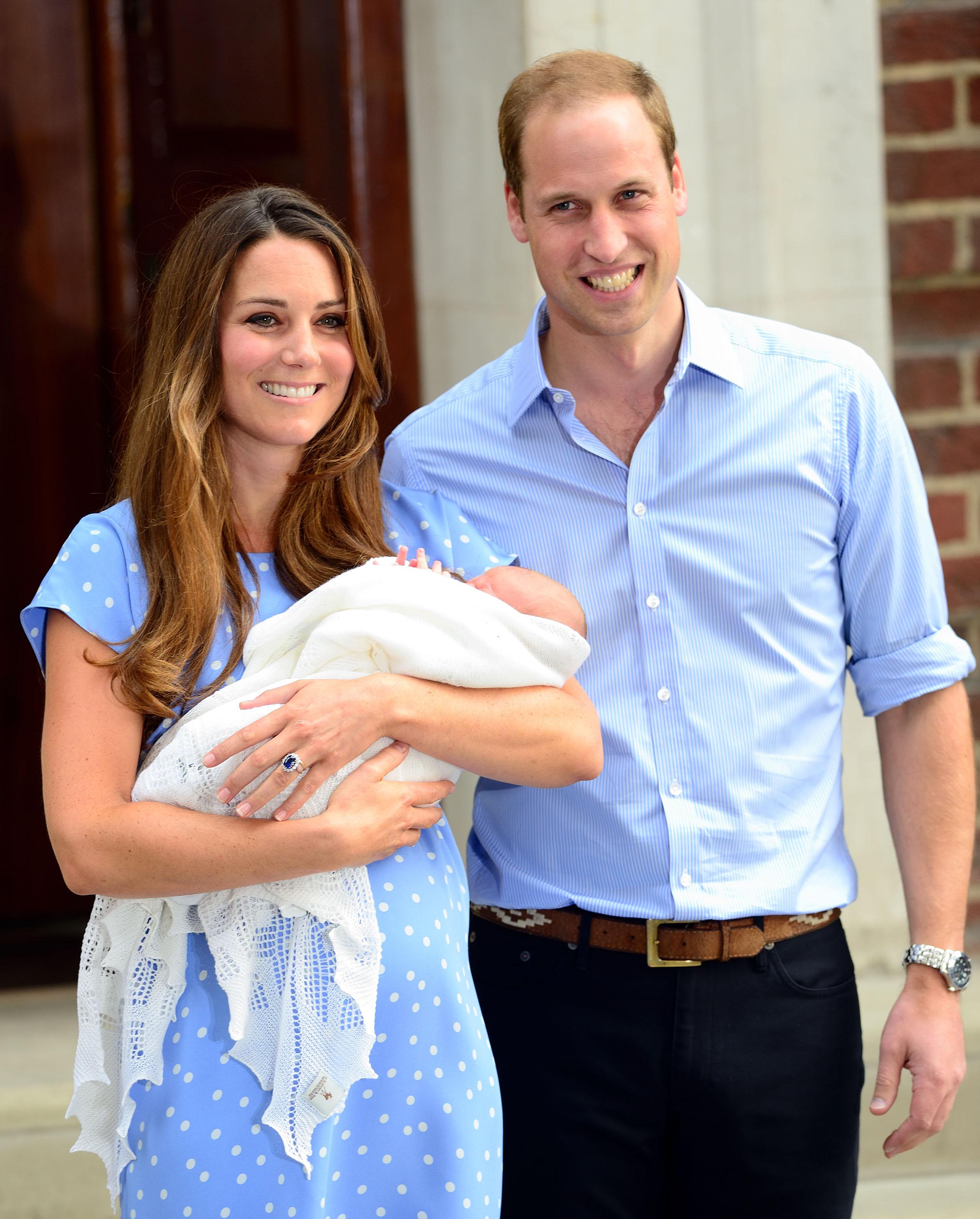 The Duke and Duchess of Cambridge present Baby Cambridge