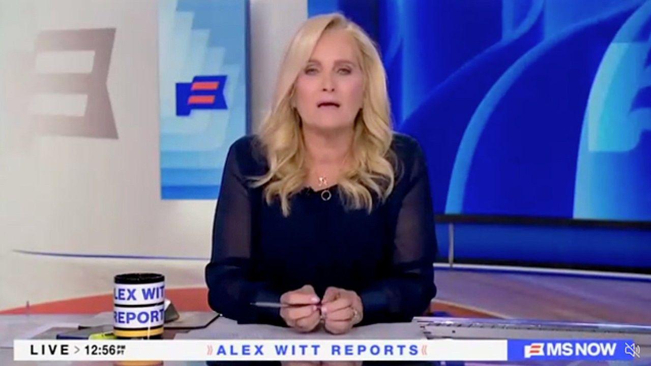 Image of Alex Witt broke down in tears in her emotional final episode.