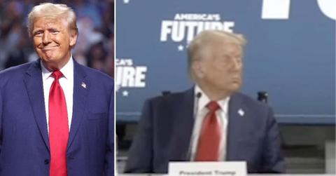 Composite photo of Donald Trump.