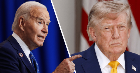 Composite photo of Joe Biden and Donald Trump.