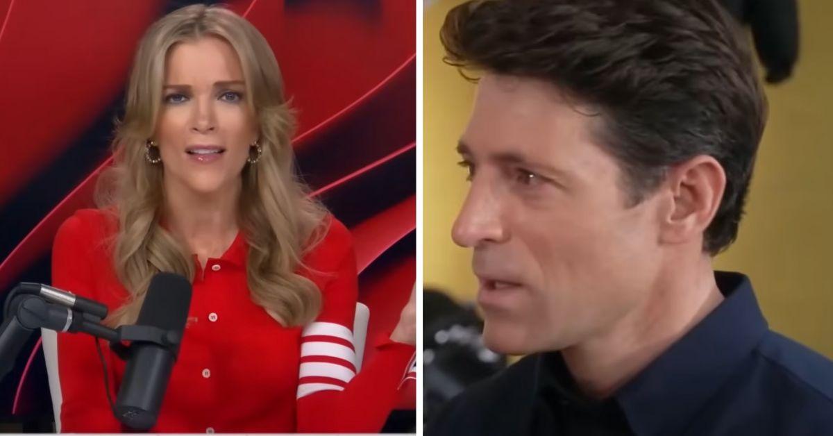 split photo of megyn kelly and tony dokoupil