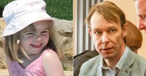 Split photo of Madeleine McCann and prime suspect Christian Brueckner.
