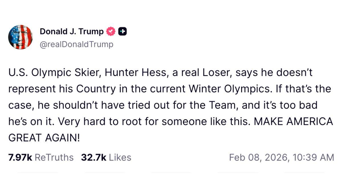 Photo of Hunter Hess clarified he still 'loves' America.