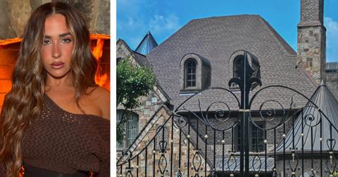 Composite photo of Ariana Biermann and the former Biermann home.