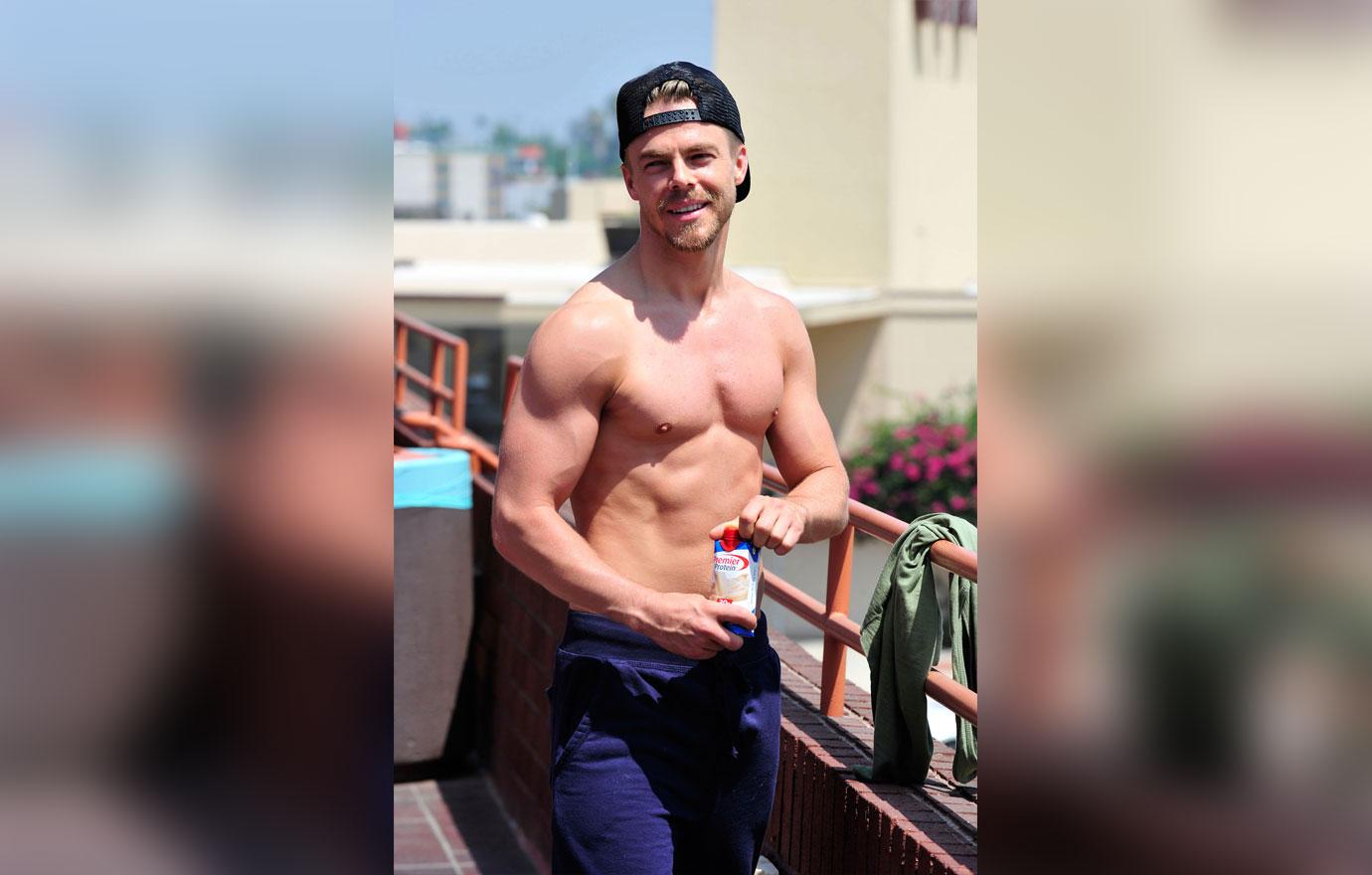 Derek Hough Leaving A Workout