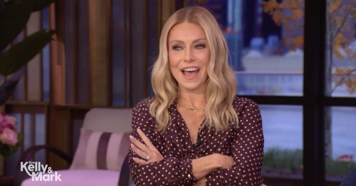 Image of Kelly Ripa teased her husband for being absent from 'Live.'